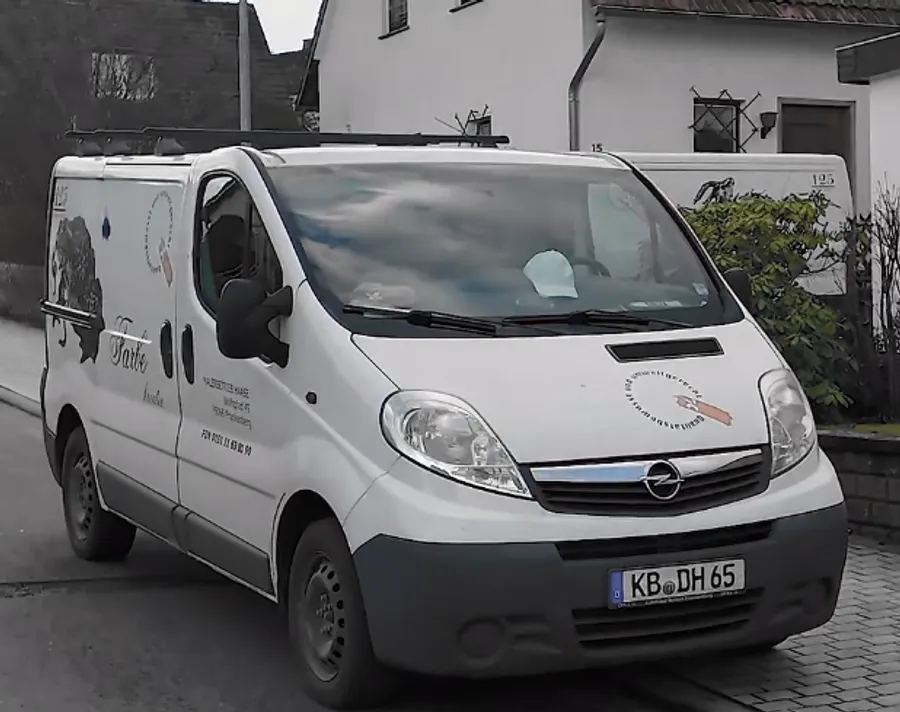 Malerbetrieb Haase — eigener Fuhrpark und Team in Frankenberg